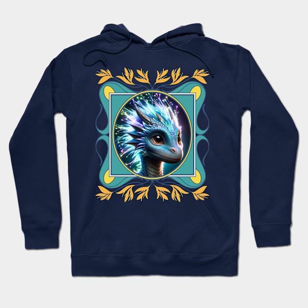 Baby Dragon with sparkly halo Hoodie by PersianFMts